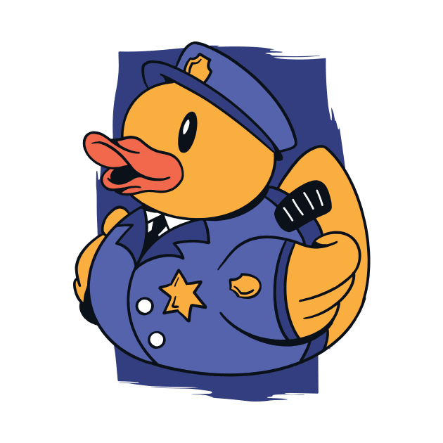 Cute Police Officer Rubber Duckie // Cute Cop Rubber Ducky by Now Boarding