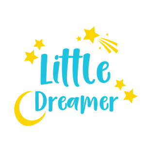 Little Dreamer, Moon, Shooting Star, Falling Star T-Shirt