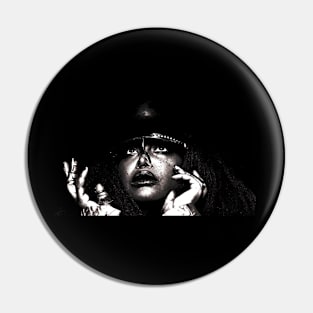 Erykah Badu Retro Pin