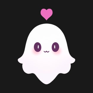 Cute ghost with heart T-Shirt