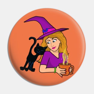 beautiful witch with her best bud Pin