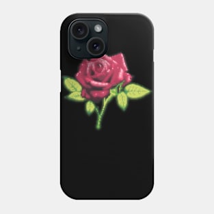 Retro Glow Rose Phone Case