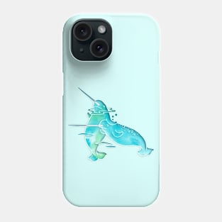 Aqua Sea Narwhals Phone Case