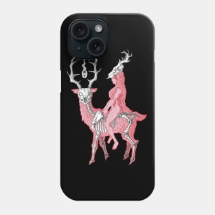 Lady on a deer Phone Case