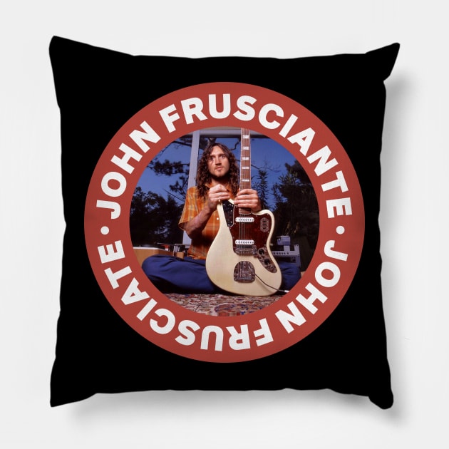 John Frusciante Design Pillow by Strymon Art