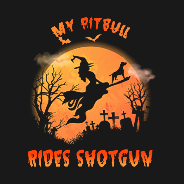 Disover MY Pitbull RIDES SHOTGUN - My Pitbull Rides Shotgun - T-Shirt