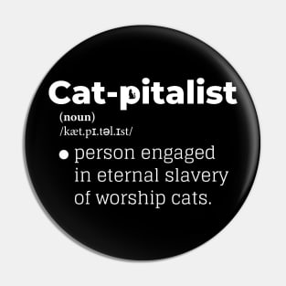 Cat-pitalist Pin