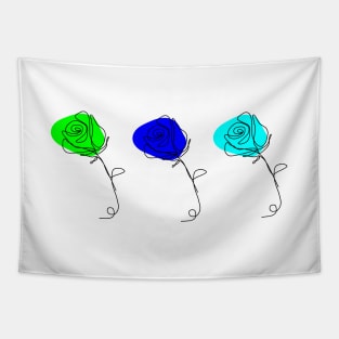 Sweet Roses flowers Tapestry