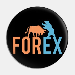 Bull vs Bear Forex market Pin