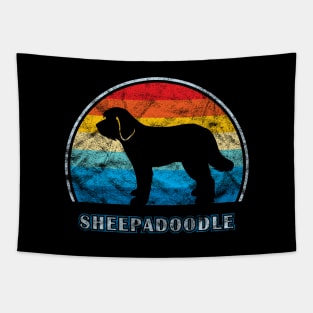 Sheepadoodle Vintage Design Dog Tapestry