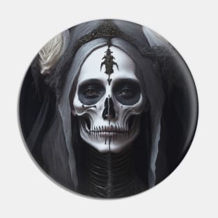 Painting of Santa Muerte Pin