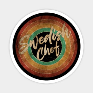 Swedish Chef Vintage Circle Art Magnet