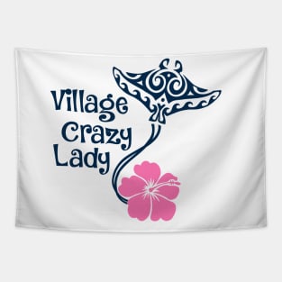 Village Crazy lady Tapestry