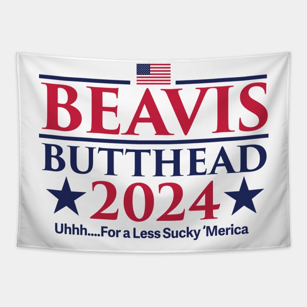 Beavis Butthead 2024 2024 Presidential Election Tapestry TeePublic