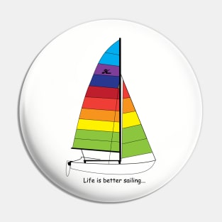 Hobie 16 Catamaran Sailboat Pin