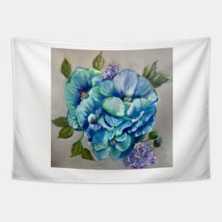 Blue Poppies Tapestry