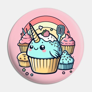 Narwhal Nibbles Muffin Pin