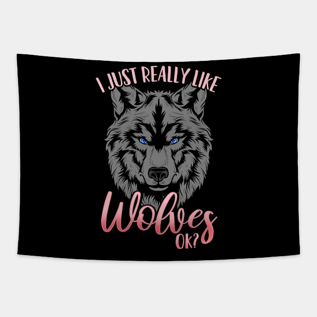 Wolves Wolf Lover Tapestry by CreativeGiftShop