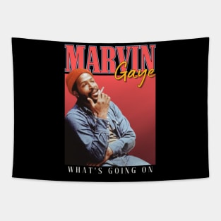 Marvin Gaye Vintage 1984 // What's Going On Original Fan Design Artwork Tapestry