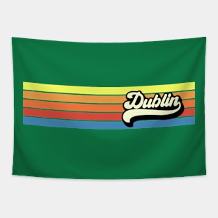 Dublin Ireland Retro Vintage 70s 80s Tapestry