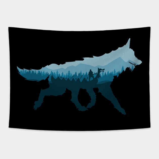 Wolves of the Sea Tapestry by Shadow Lab