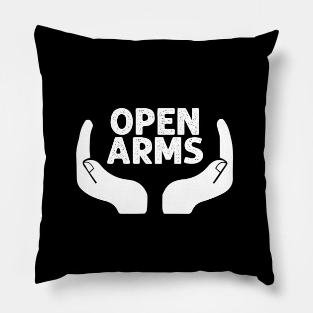 Open Arms 2 Pillow by dewarafoni