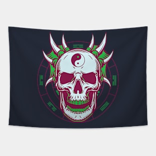 Skull of tai chi N°9 Tapestry