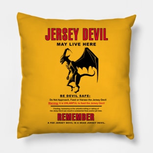 Jersey Devil Cryptid Activity Sign Pillow