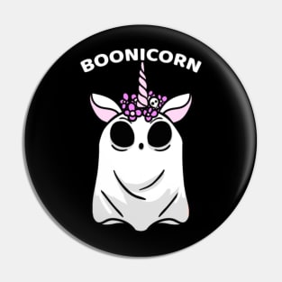 Halloween Boonicorn Ghost Unicorn Funny Gift Pin