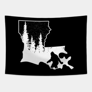 Louisiana Bigfoot Gift Tapestry