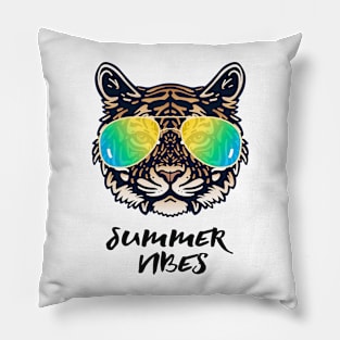 Summer Vibes Tiger Pillow