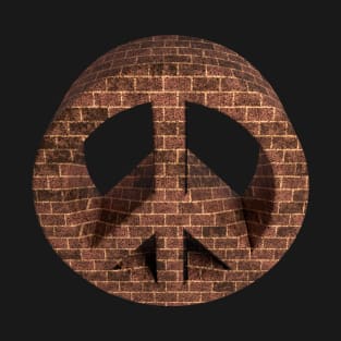 Peace - 3D - Brick T-Shirt