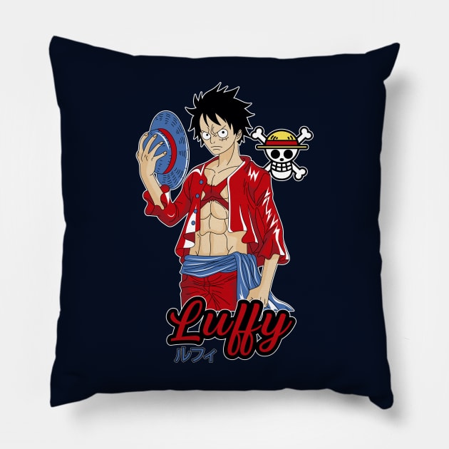 Luffy d Monkey - ONE PIECE Pillow by Losen500