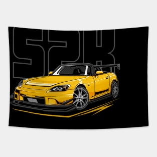 Honda S2000 Yellow Tapestry