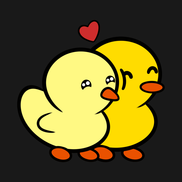 Duckie and Duck Nuzzle <3 by Duckie and Duck