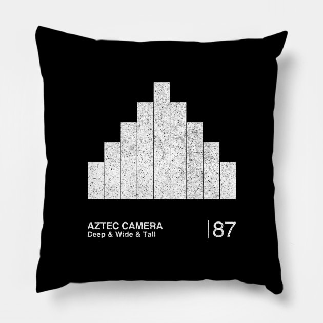Aztec Camera / Minimalist Graphic Artwork Fan Design T-Shirt Pillow by saudade