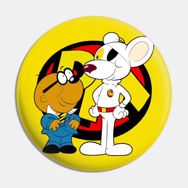 Danger Mouse Pin by Pop Fan Shop