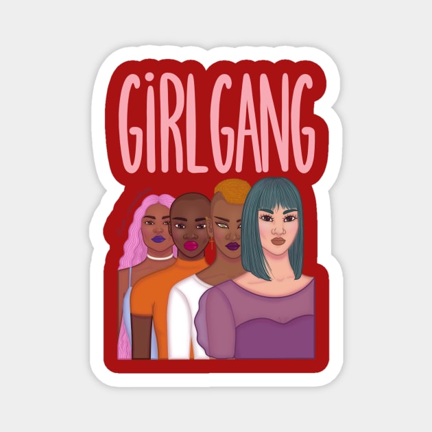 Girl Gang Magnet by @isedrawing