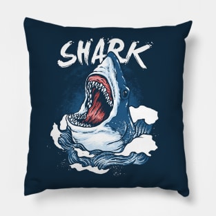 Shark scream Pillow