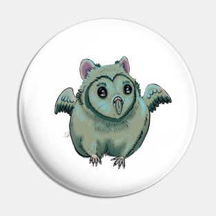 Owl Hamster Animal Hybrid Pin