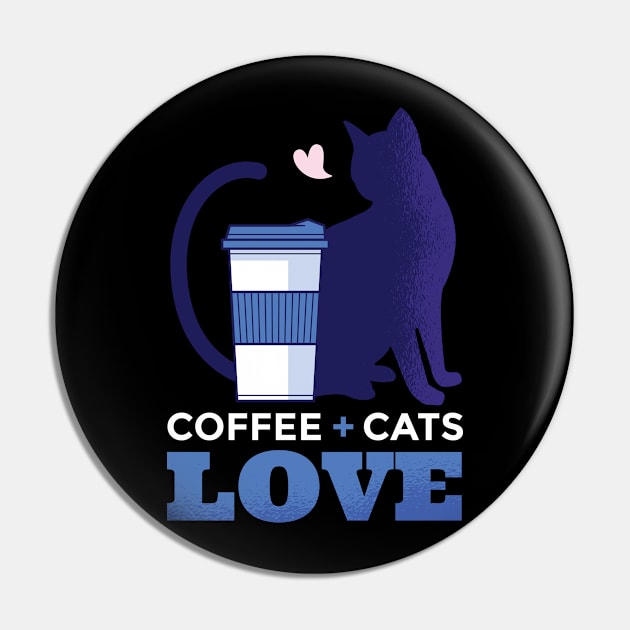 Cat and Coffee Pin by EarlAdrian