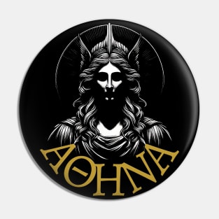 Majestic Greek Goddess Athena Pin