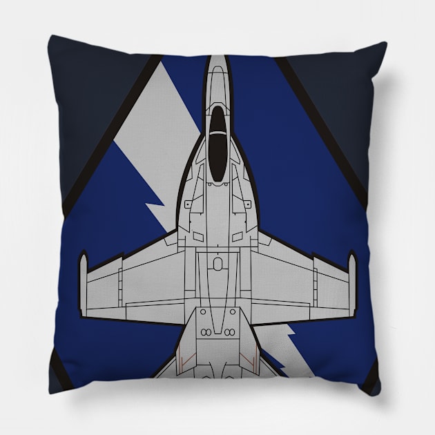 VFA-32 Fighting Swordsmen - F/A-18 Pillow by MBK