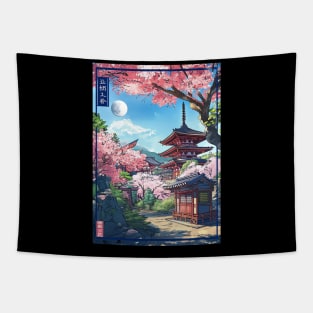 Tardis in Japan Tapestry