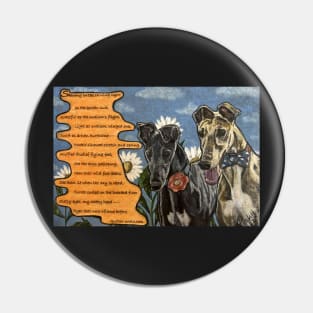 Greyhound Pal Poets Pin