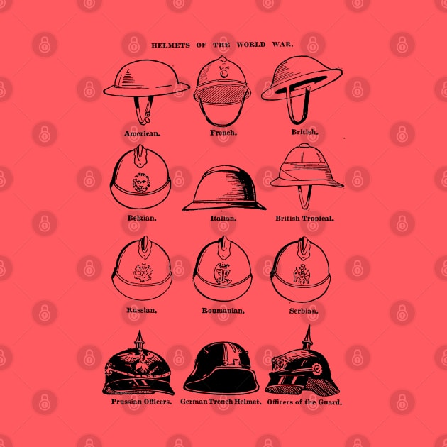 Helmets of the World War 1 by Distant War