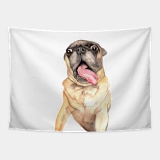 Furever Art✫*¨*.¸¸.✶*¨ PUGGO✫*¨*.¸¸.✶*¨ SHHHHHHLLLurrrrrrrrP!!!! Tapestry