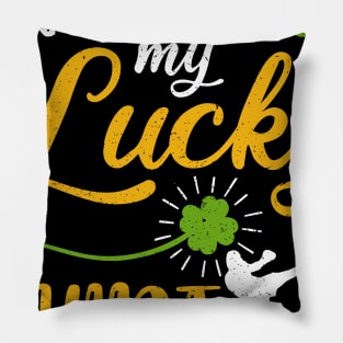 Kickboxing This is My Lucky Shirt St Patrick's Day Pillow