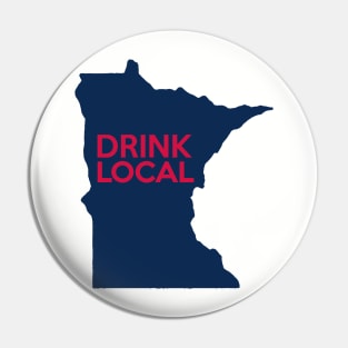 Minnesota Drink Local MN Navy Pin
