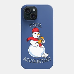 Cool Accountant Snowman Phone Case